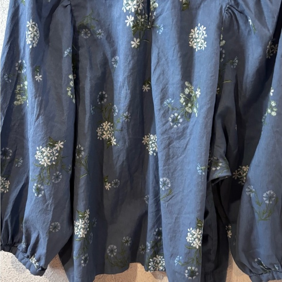 a.n.a Blue Floral A-Line Skirt Good Conditiones - Picture 4 of 6